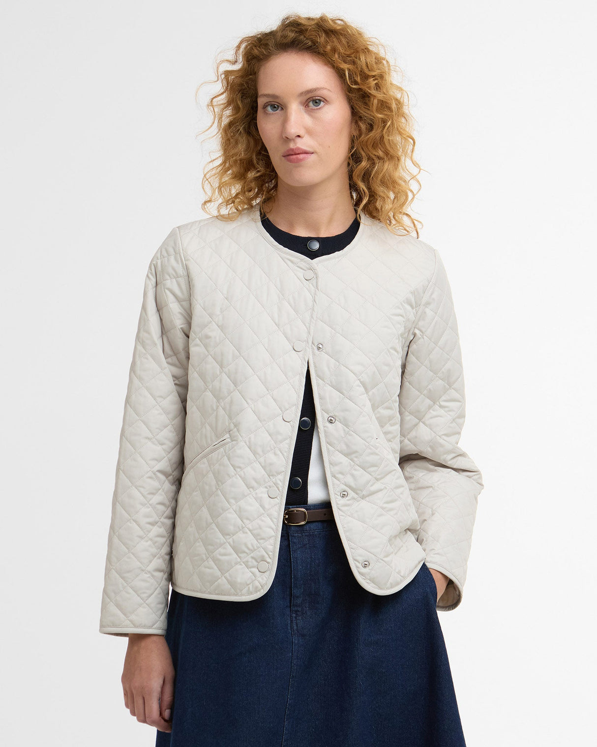Mist-Cashel-Collarless-Quilted-Jacket
