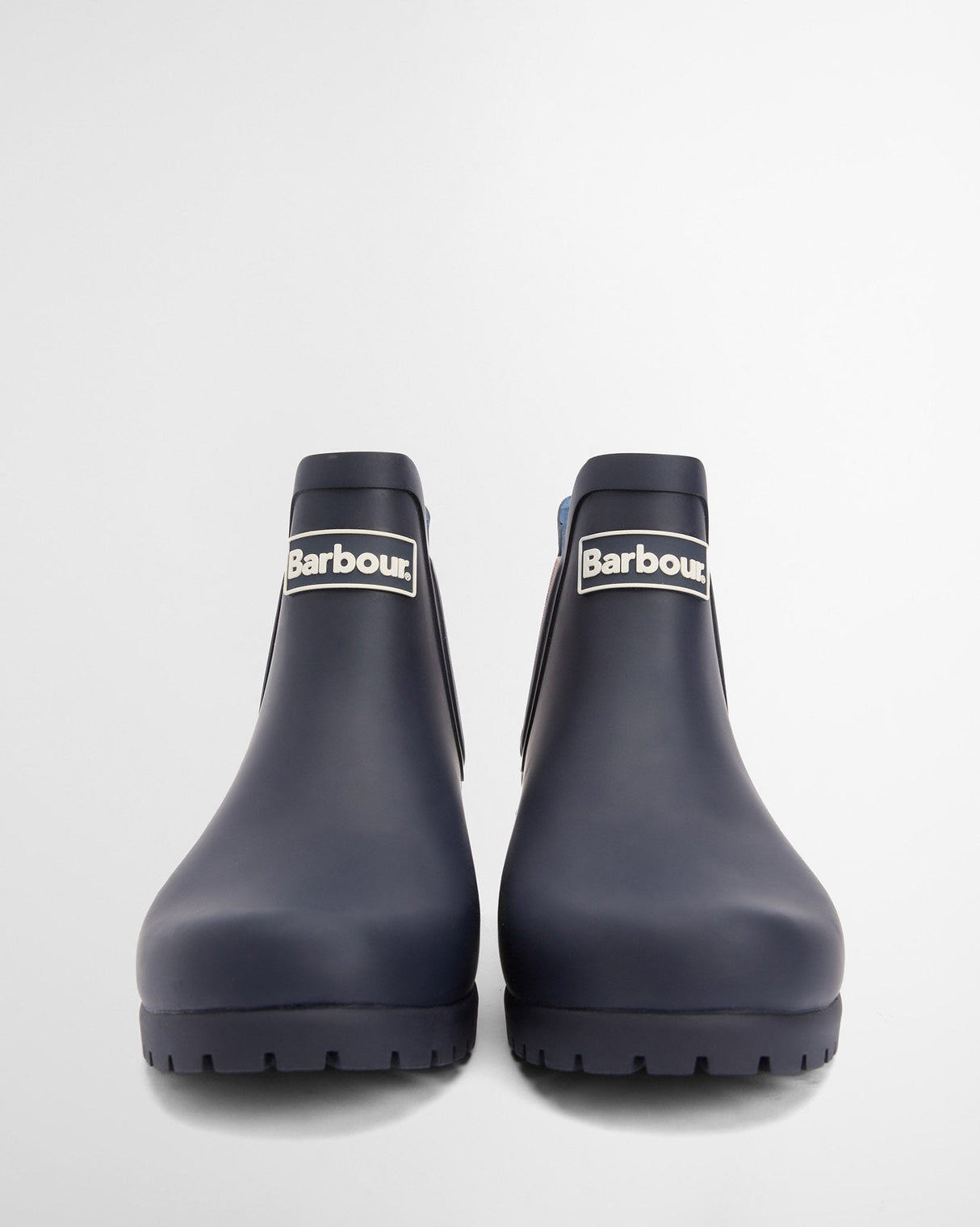Navy & Hessian Wilton Chelsea Welly Boots