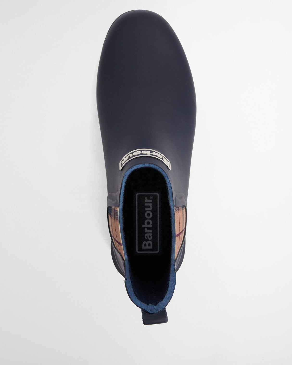 Navy & Hessian Wilton Chelsea Welly Boots