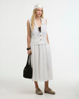 White Melody Sleeveless Shirt
