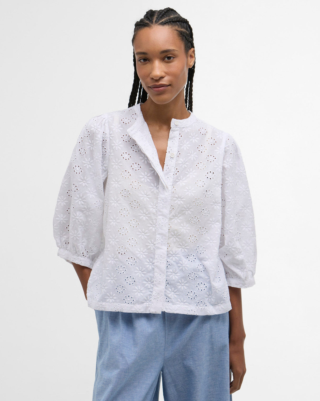 White-Layla-Textured-Blouse