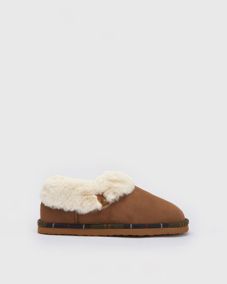 Camel-Eloise-Faux-Fur-Lined-Bootie-Slippers