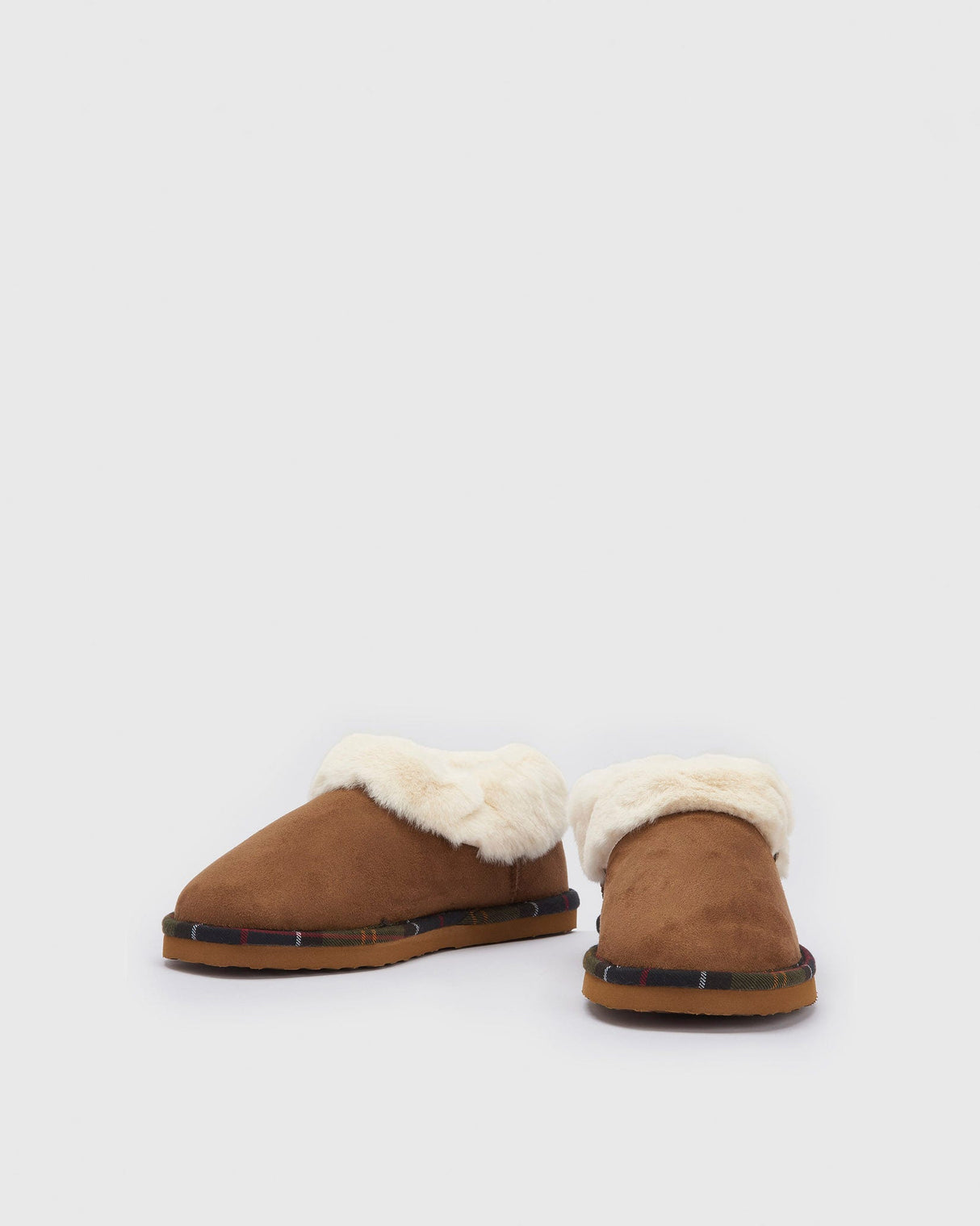 Camel Eloise Faux Fur Lined Bootie Slippers