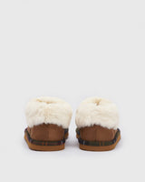 Camel Eloise Faux Fur Lined Bootie Slippers