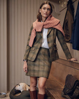 Arabesque Brown Tartan Carlby Tailored Blazer
