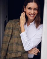 Arabesque Brown Tartan Carlby Tailored Blazer