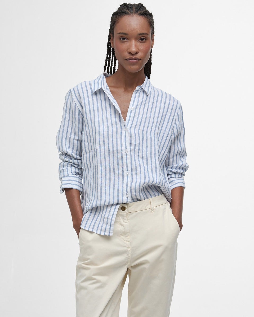 Ecru Cropped Chino Trousers