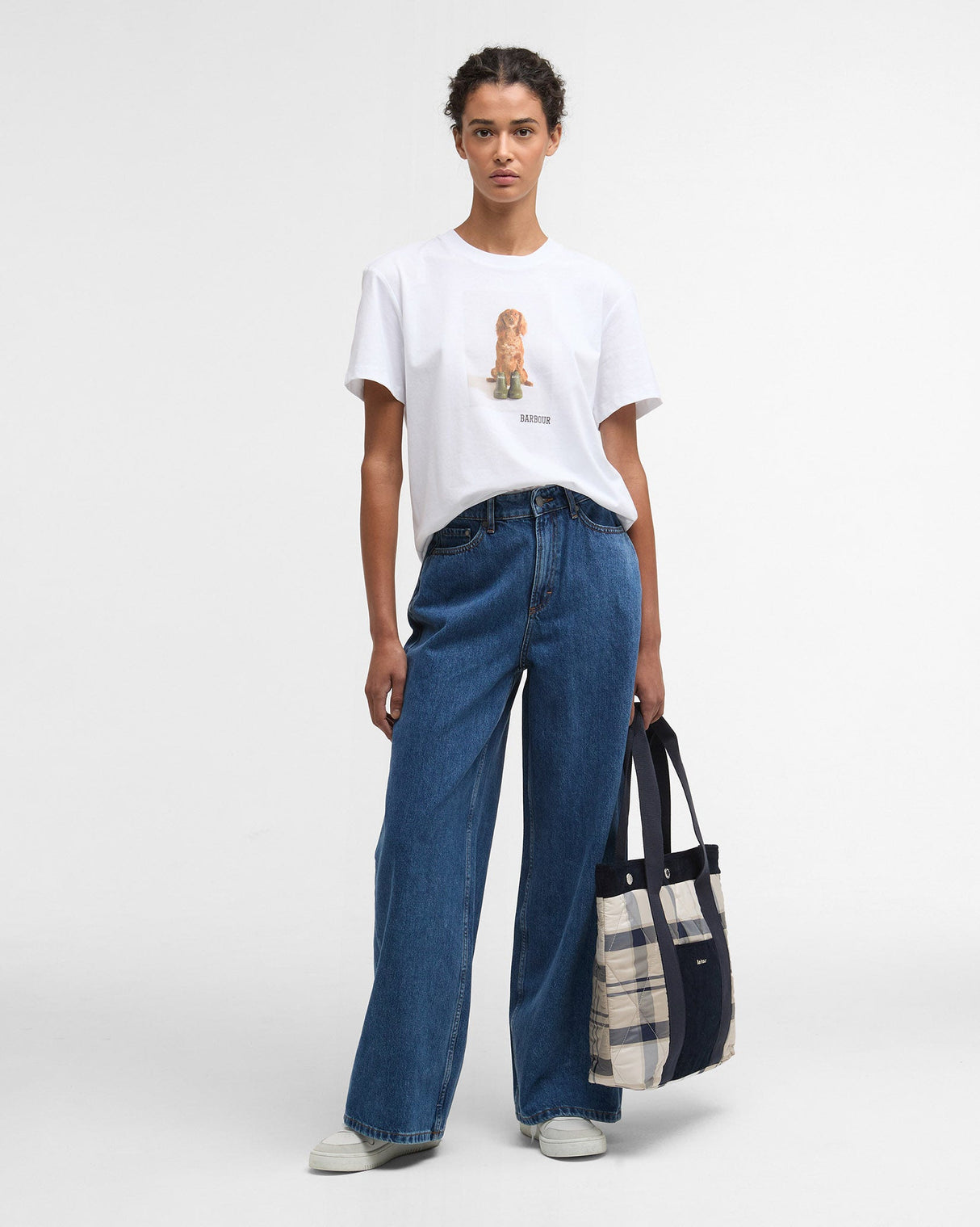 White Bedale Printed Dog T-Shirt