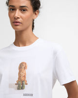 White Bedale Printed Dog T-Shirt