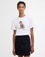 White-Bedale-Marine-Printed-Dog-T-Shirt