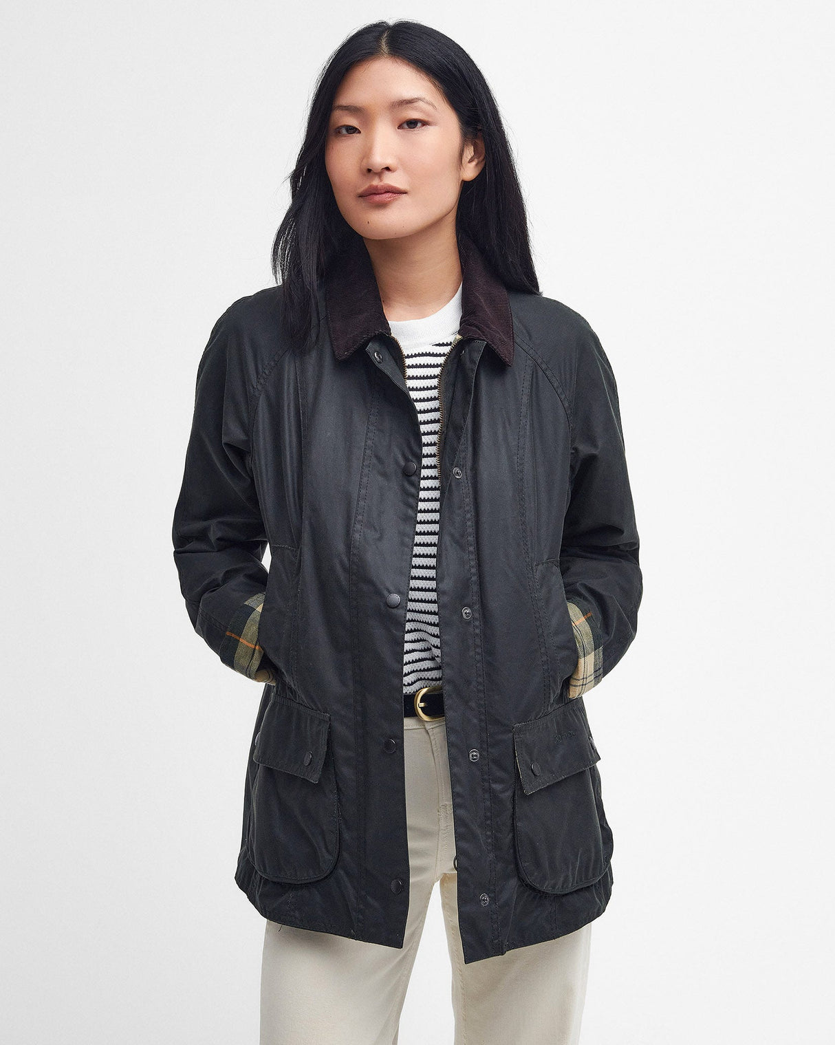Sage Beadnell Waxed Cotton Jacket