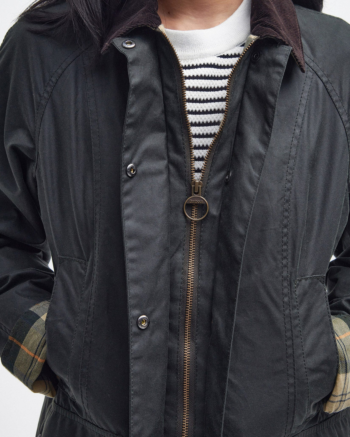 Sage Beadnell Waxed Cotton Jacket