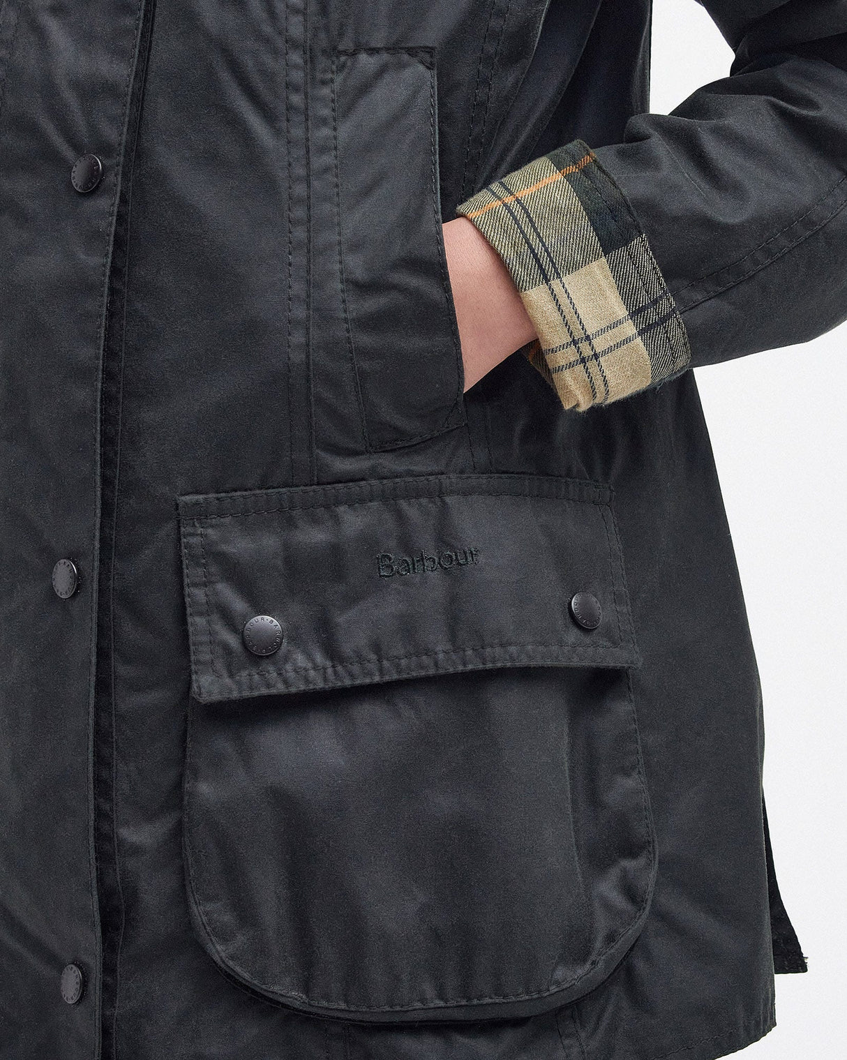 Sage Beadnell Waxed Cotton Jacket
