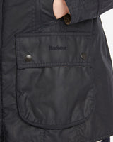 Navy Beadnell Classic Wax Jacket