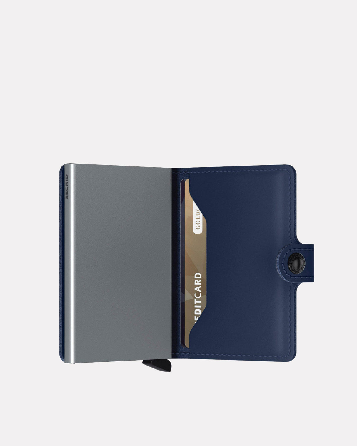 Navy Original Leather Miniwallet