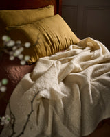 M11 Cream Mohair Throw