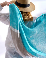 Maldives Jacquard Linen Scarf