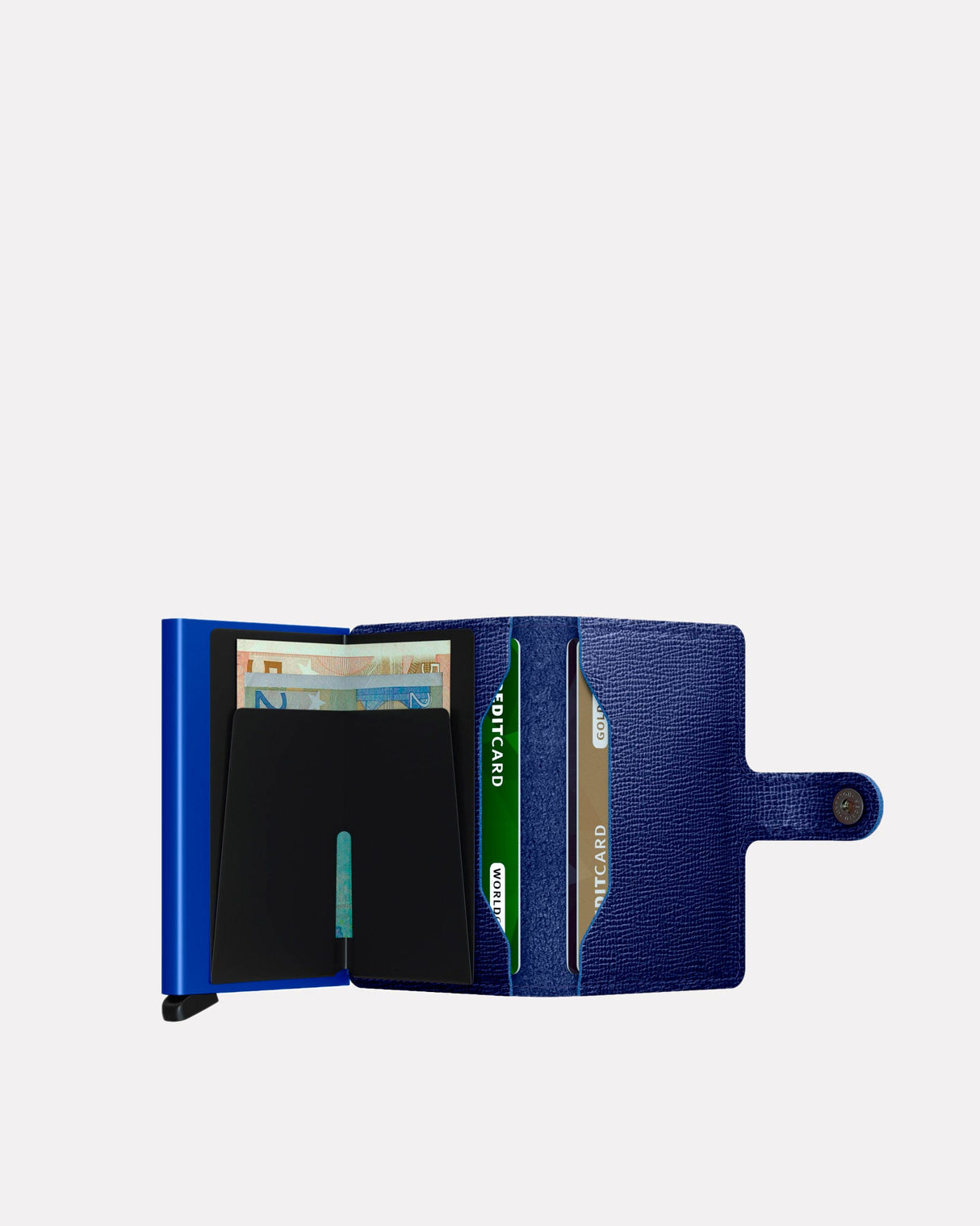 Cobalt Crisple Leather Miniwallet