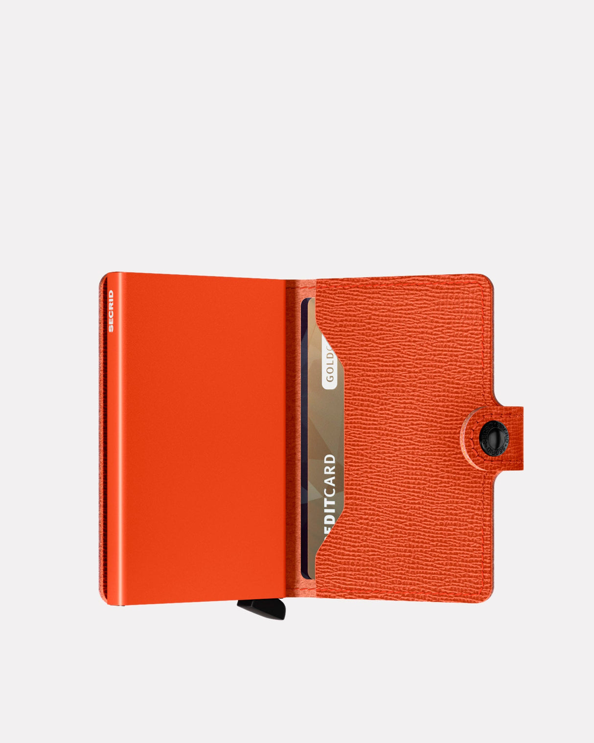 Pumpkin Crisple Leather Miniwallet