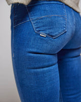 Medium Wash Blue Push Up Destiny Skinny Jeans