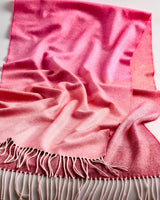Ombre Rose Extra Wide Merino Scarf
