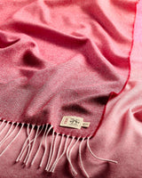 Ombre Rose Extra Wide Merino Scarf