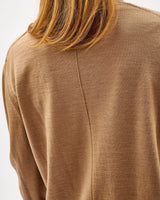 Unisex Biscuit 100% Merino Knit Crew Neck Jumper