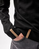 Black-100%-Merino-Knit-Crew-Neck-Jumper