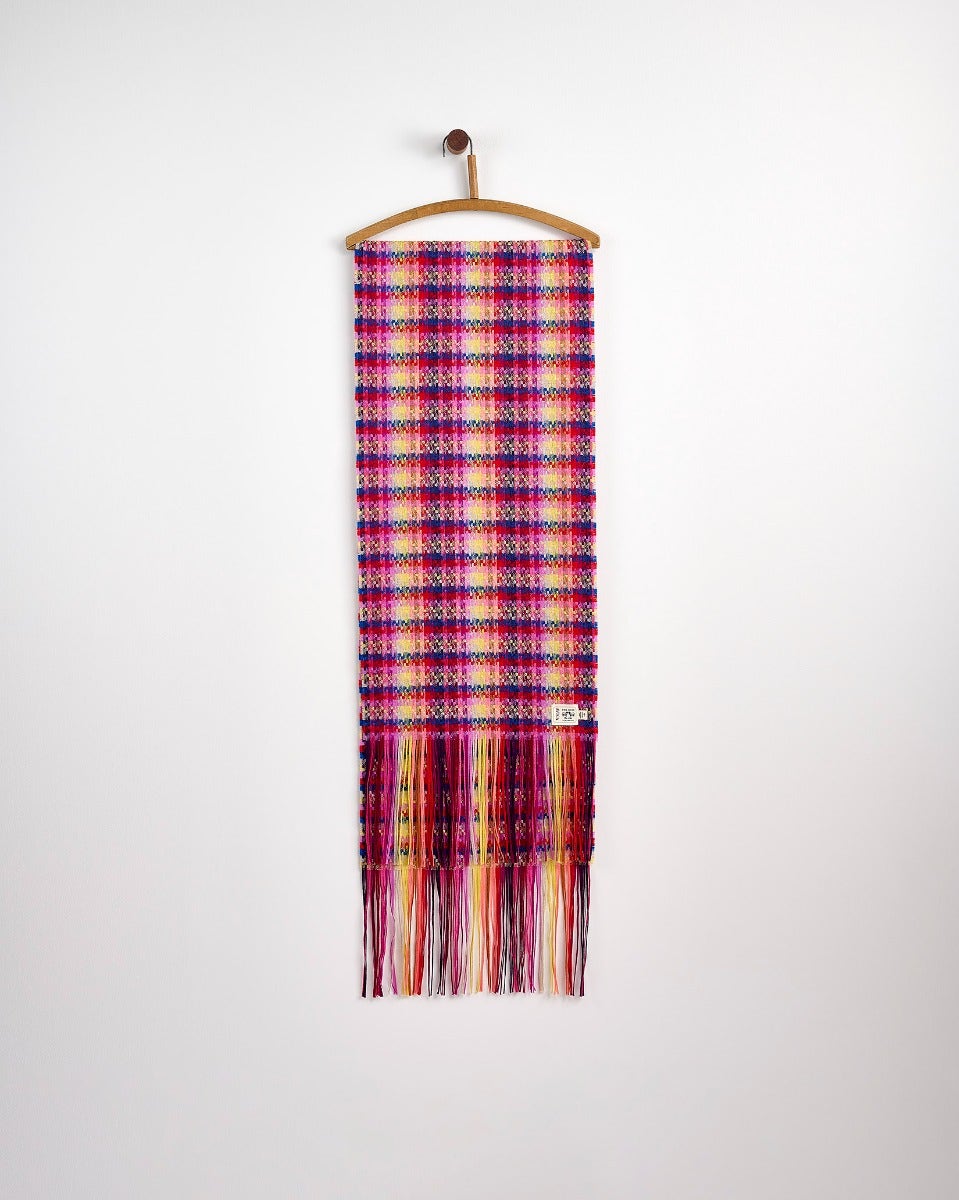 Berry Lollipop Wide Merino Scarf