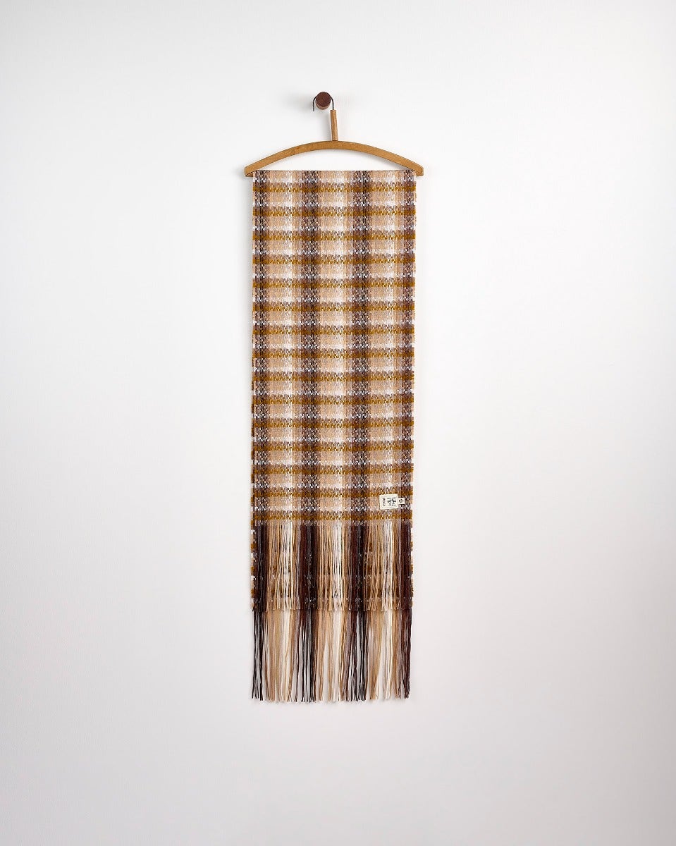 Camel Lollipop Wide Merino Scarf