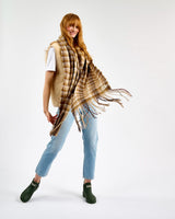 Camel Lollipop Wide Merino Scarf