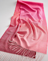 Ombre Rose Wide Merino Scarf