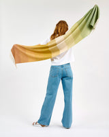Ombre Tricolour Wide Merino Scarf