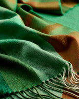 Tricolour Stripe Wide Merino Scarf