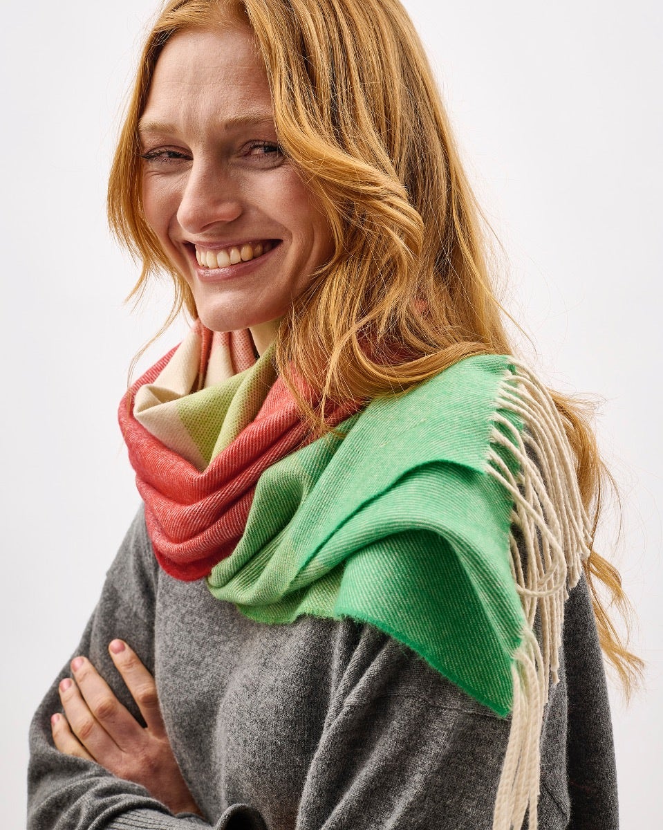 Fire & Field Wide Merino Scarf – Avoca