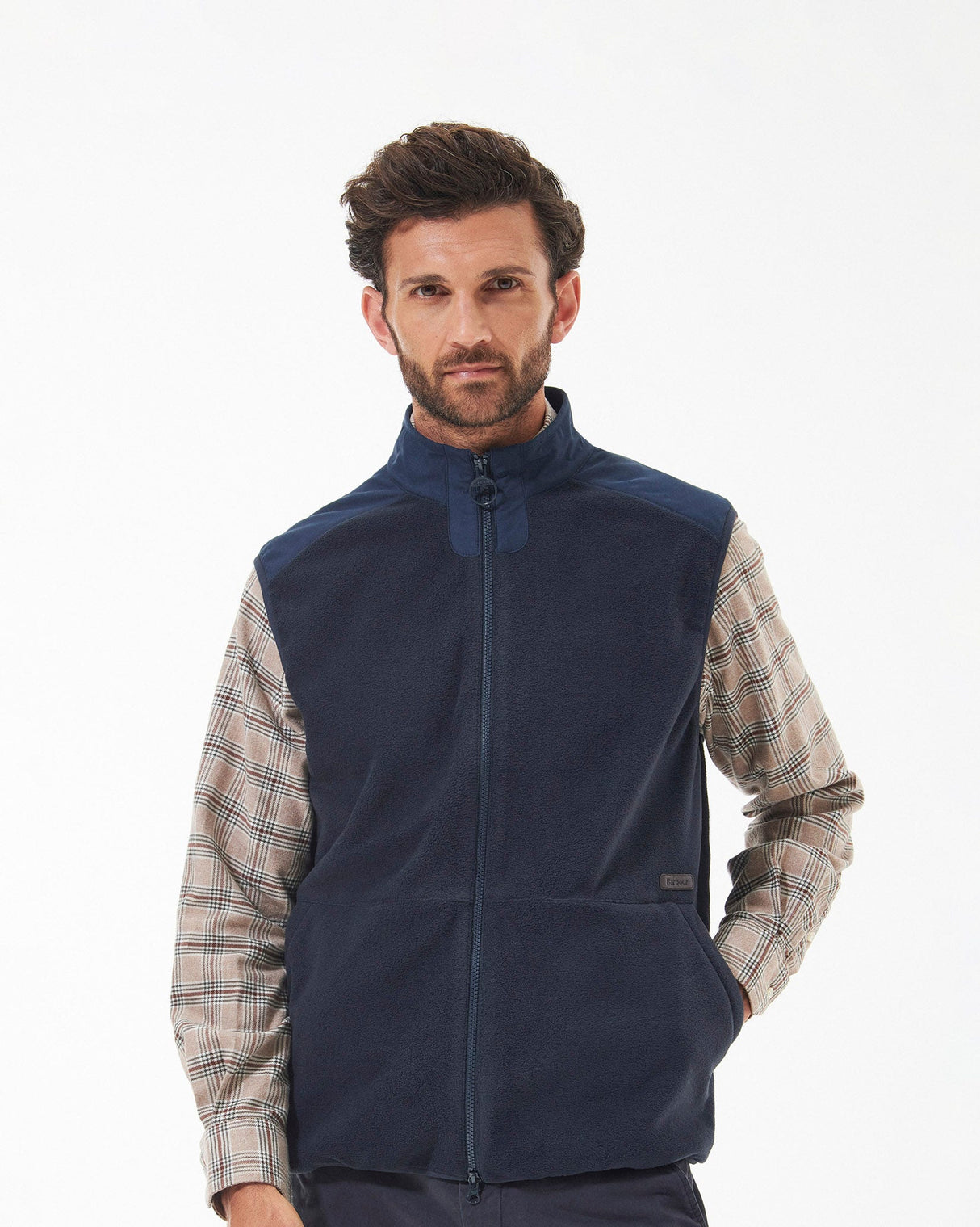 Navy Country Fleece Gilet