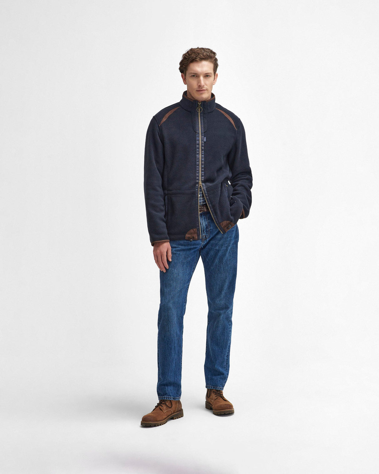 Navy Langdale Fleece Jacket