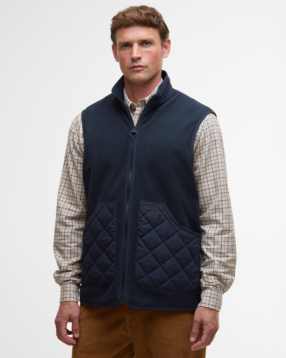 Navy Lowich Fleece Gilet