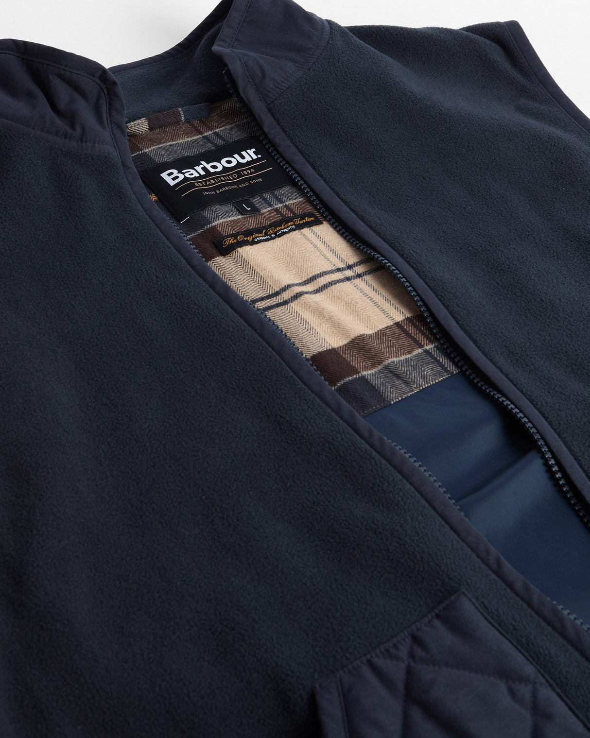 Navy Lowich Fleece Gilet