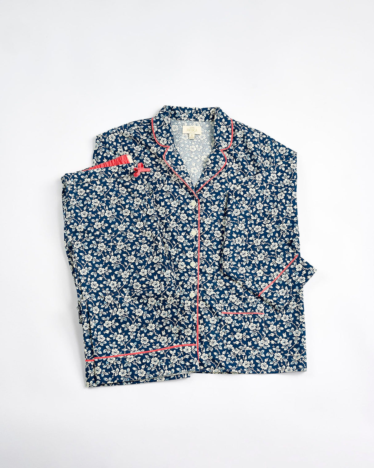 Mini-Floral-Navy-Cotton-Pyjama-Set