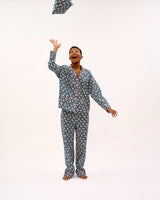 Mini Floral Navy Cotton Pyjama Set