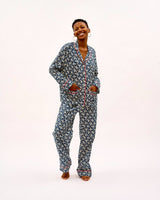 Mini Floral Navy Cotton Pyjama Set