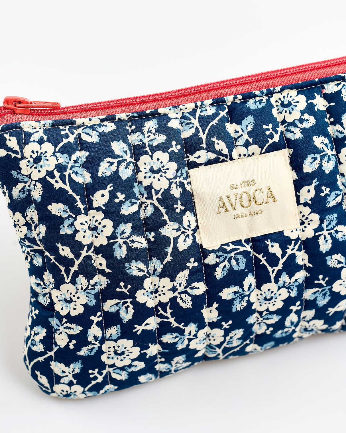 Mini Floral Navy Small Cosmetic Pouch