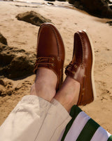 Cognac Wake Boat Shoes