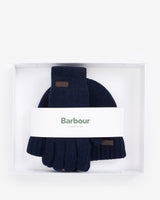 Navy Carlton Beanie & Glove Gift Set