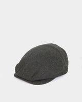 Olive Tweed Flat Cap