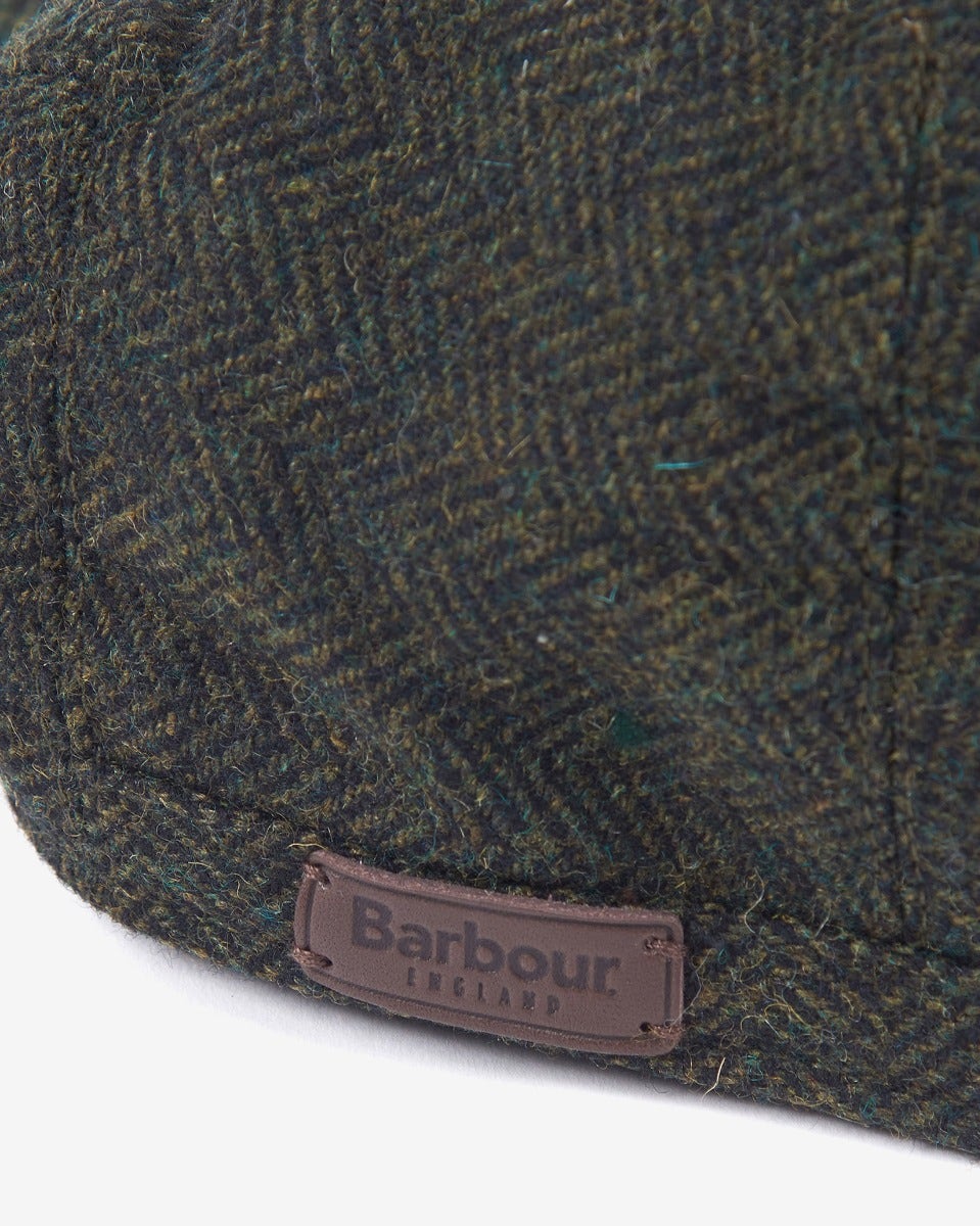 Olive Tweed Flat Cap