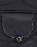 Black Sandbay Quilted Trapper Hat