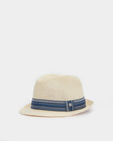 Ecru & Blue Belford Summer Trilby