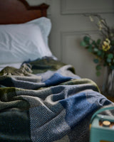 Midnight Mohair Tweed Throw